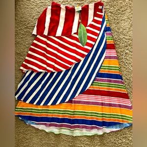 Brand new Farm Rio multi tier long midi skirt